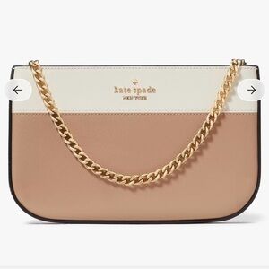 kate spade Cream and Tan Shoulder Bag